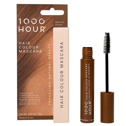 1000 Hour Hair Colour Mascara - Medium Brown 12g