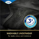 TENA Washable Absorbent Underwear Classic Noir - Size 14-16 – view 6