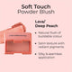 MCoBeauty Soft Touch Powder Blush Lava Deep Peach – view 6