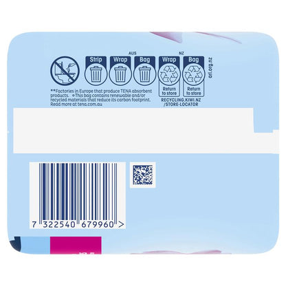 TENA InstaDRY Extra Long Incontinence Pads for Moderate Leaks, 6-Pads