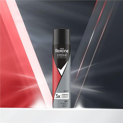Rexona Men Clinical Sport Antiperspirant 180ml, 96h Sweat Protection