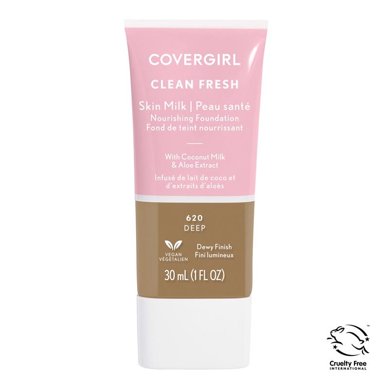 Covergirl Clean Fresh Skin Milk Vegan Foundation Deep 620 Online Only