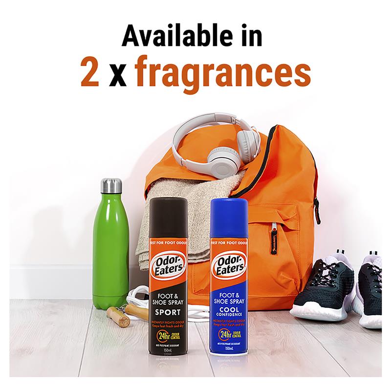 Odor-Eaters 150ml Foot & Shoe Spray - 24Hr Odor & Sweat Control