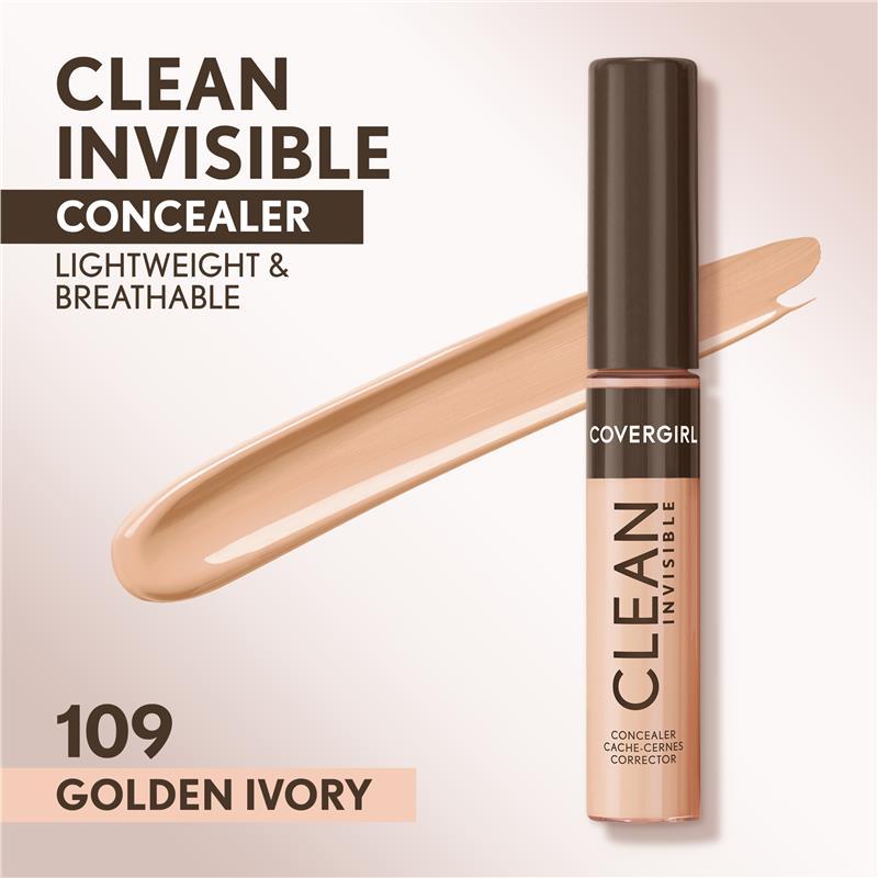 Covergirl Clean Invisible Concealer 109 Golden Ivory 7ml