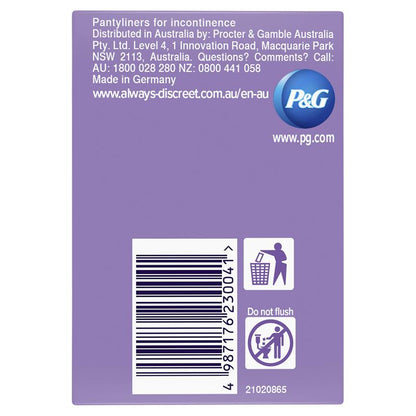 Always Discreet Level 3 Incontinence Liners with Odour Control, 24 liners