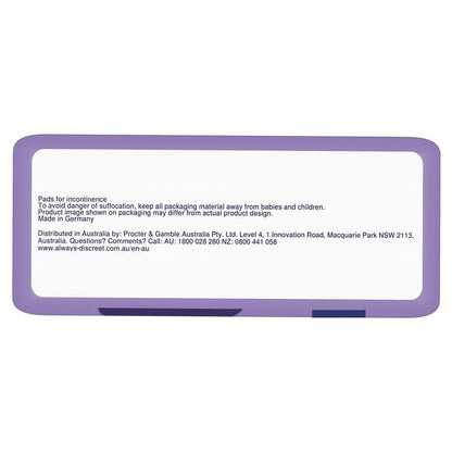 Always Discreet Maxi Night Level 6 Incontinence Pads, 6-Pads