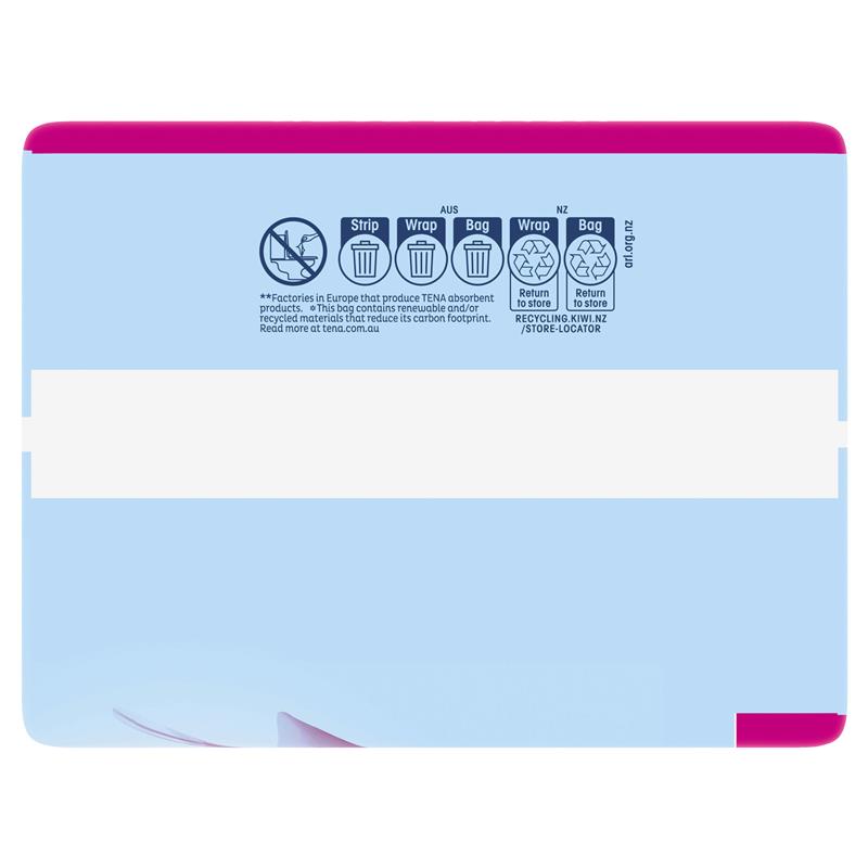 TENA InstaDRY Standard Incontinence Pads, 20 Pads – Triple Protection