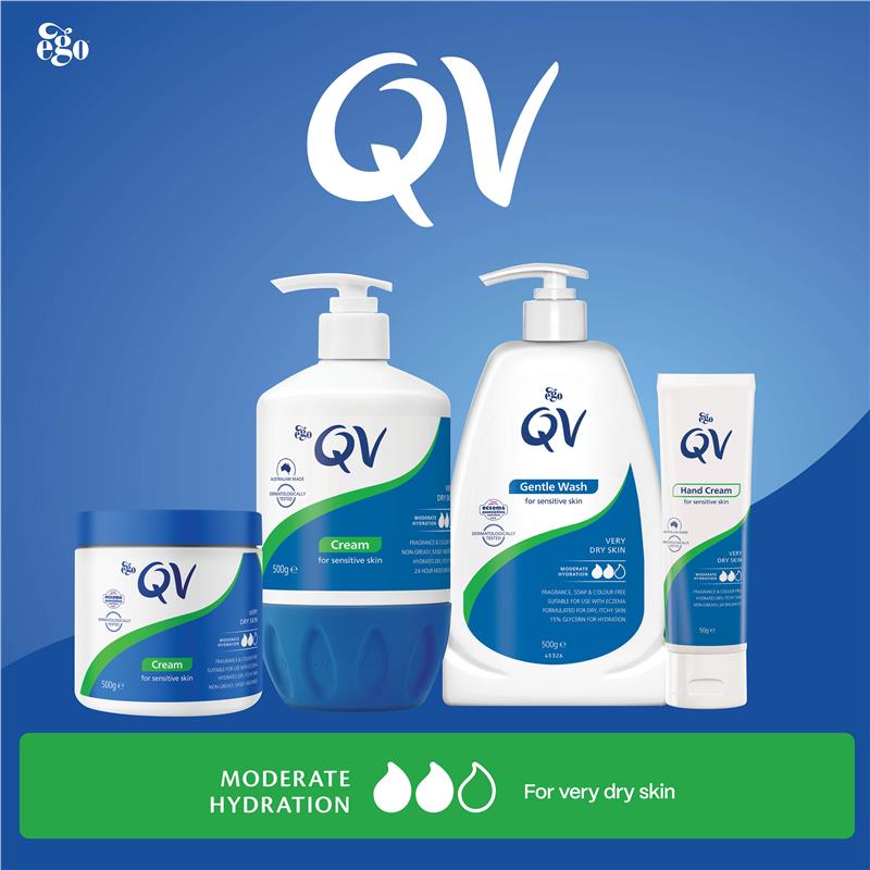 QV Gentle Wash 350g - Soap-Free Cleanser for Dry & Sensitive Skin