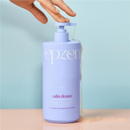 Epzen Calm Cleanse Hydrating Body Wash 750ml with Vitamin E & Rosehip Oil