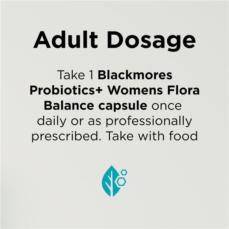 Blackmores Probiotics+ Women’s Flora Balance 30 Capsules, 2.3B CFU