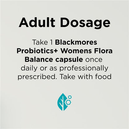 Blackmores Probiotics+ Women’s Flora Balance 30 Capsules, 2.3B CFU