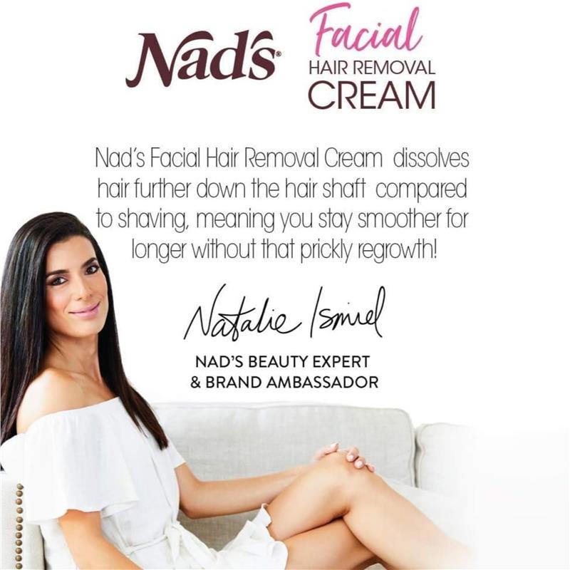 Nad's Facial Hair Removal Cream 28g - Painless Hair Removal for All Skin Types-Auzzi Store