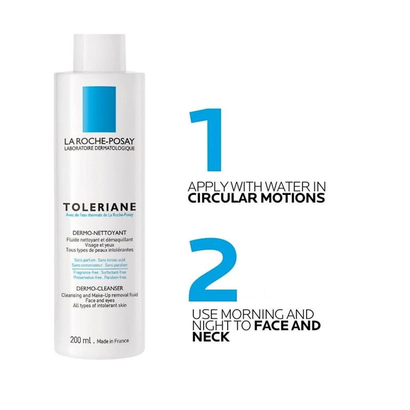 La Roche-Posay Toleriane Dermo Cleanser 200ml - Gentle Makeup Remover for Sensitive Skin-Auzzi Store