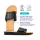 Maseur Gentle Massage Sandal - Black, Size 11 (Unisex) – view 7