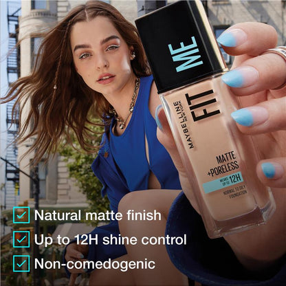 Maybelline Fit Me Matte & Poreless Mattifying Liquid Foundation - Fair Porcelain 102