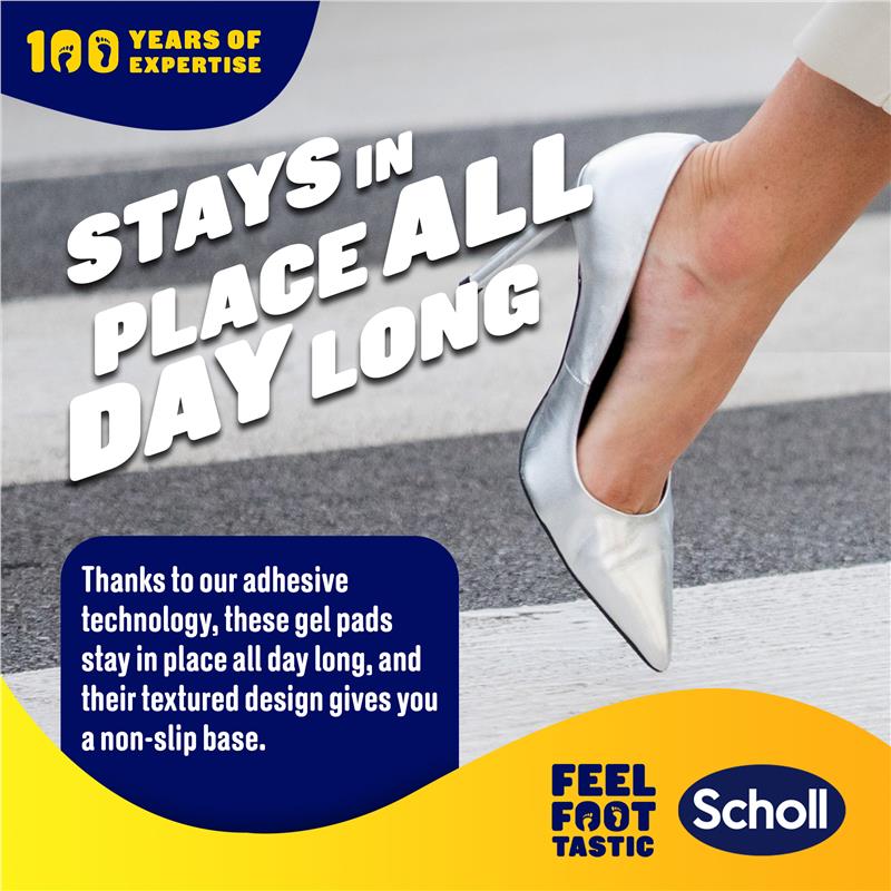 Scholl Party Feet Gel Heel Cushions – 1 Pair, Ultra Slim & Non-Slip