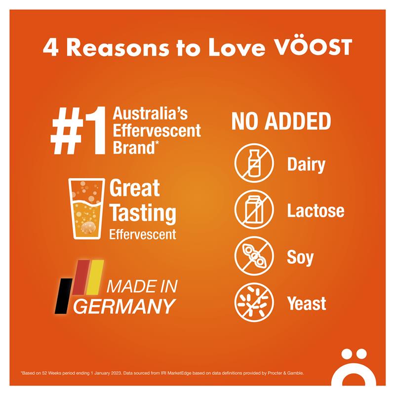 Voost Sport Orange Effervescent 10 Tablets - Hydration Support Supplement