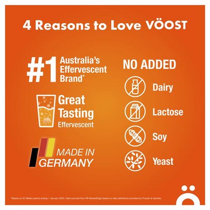 Voost Sport Orange Effervescent 10 Tablets - Hydration Support Supplement