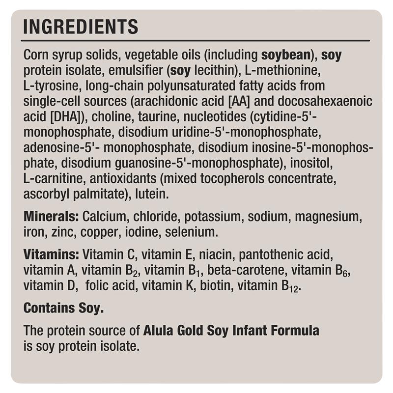 Alula Gold Soy Infant Formula 0-12 Months - 900g - Auzzi Store