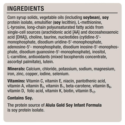 Alula Gold Soy Infant Formula 0-12 Months - 900g - Auzzi Store