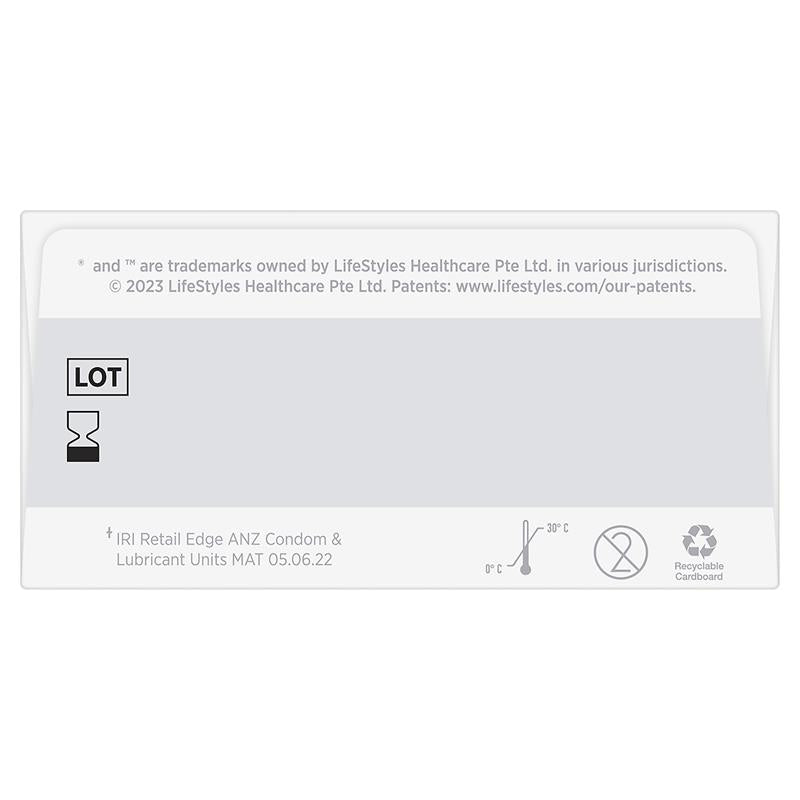 LifeStyles Zero Ultra Thin Latex 10  Condoms , 52mm Lubricated