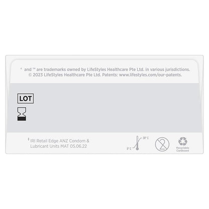 LifeStyles Zero Ultra Thin Latex 10  Condoms , 52mm Lubricated