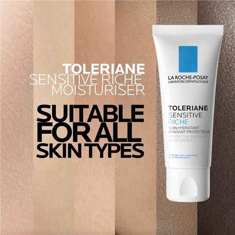 La Roche-Posay Toleriane Sensitive Riche Facial Moisturiser 40ml - Ultra-Hydrating Cream for Dry Skin-Auzzi Store