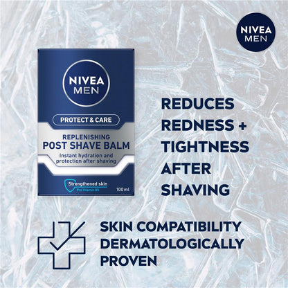 NIVEA MEN Protect & Care Post Shave Balm with Aloe Vera & B5, 100ml