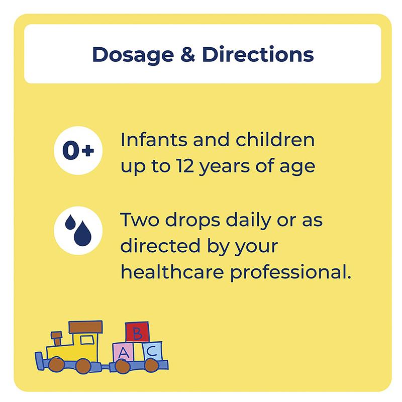 OsteVit-D Vitamin D3 Kids Liquid Drops 15ml – Supports Bone and Immune Health