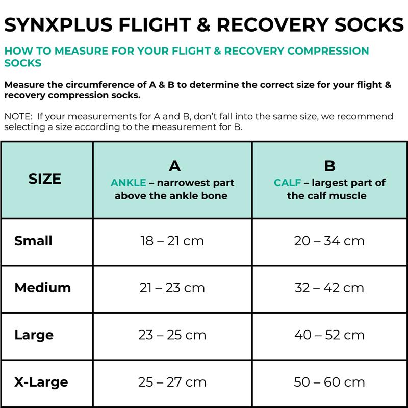 Synxplus Flight & Recovery Socks - Beige, Large