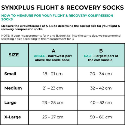 Synxplus Flight & Recovery Socks - Beige, Large