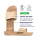 Maseur Invigorating Massage Sandal - Beige, Size 8 – view 7