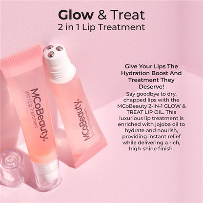 MCoBeauty Glow & Treat 2-In-1 Treatment Lip Oil Chocolate