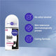 NIVEA Black & White Invisible Anti-Stain Roll-On Deodorant 72H, 50ml – view 6 - Auzzistore