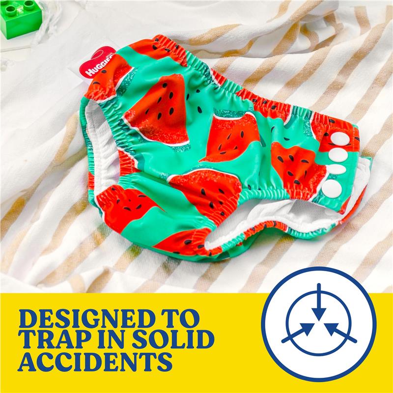Huggies Little Swimmers Reusable Swim Nappies - Watermelon Crush Size S
