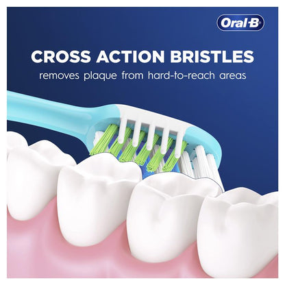 Oral-B Cross Action Indicator Toothbrush - Effective Plaque Removal
