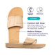 Maseur Gentle Massage Sandal - Beige, Size 8 Unisex – view 7