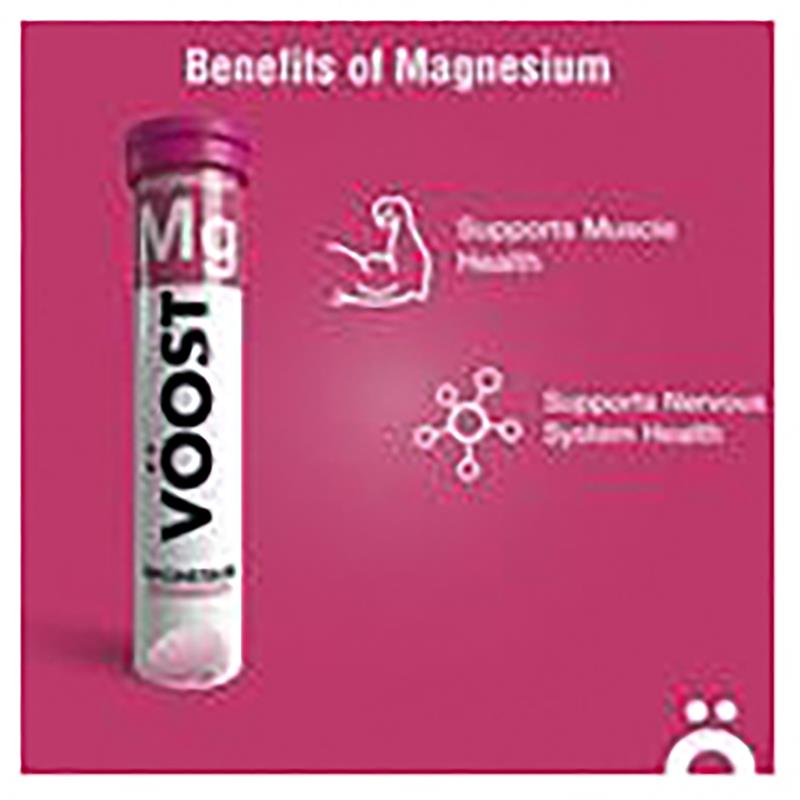 Voost Strawberry Magnesium Effervescent Tablets, 20 Count