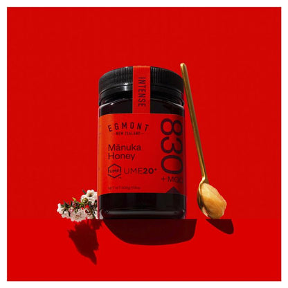 Egmont UMF 20+ Manuka Honey 500g – Raw, Non-GMO New Zealand MGO 830+