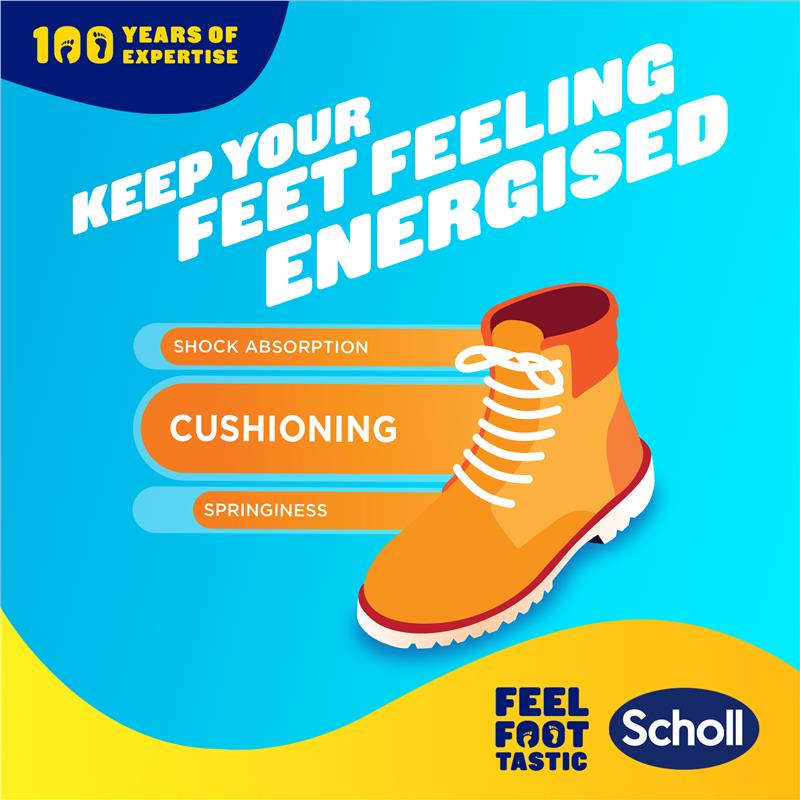 Scholl GelActiv® Work & Boot Insoles - Small, All-Day Support