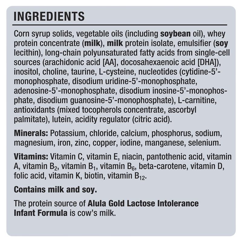Alula Gold Lactose Intolerance Infant Formula 0-12 Months - 900g - Auzzi Store