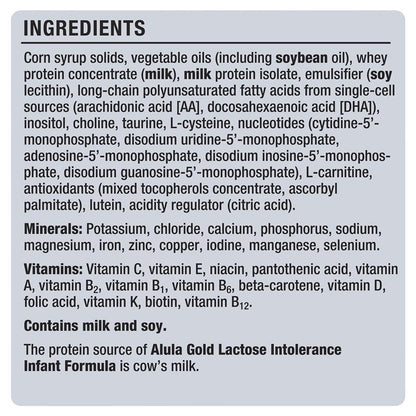 Alula Gold Lactose Intolerance Infant Formula 0-12 Months - 900g - Auzzi Store