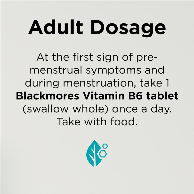 Blackmores Vitamin B6 100mg Sustained Release Tablets - 40