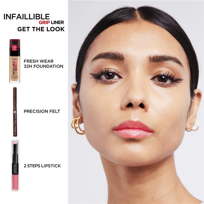 L'Oreal Paris Infallible Precision Felt Eyeliner 02 Brown
