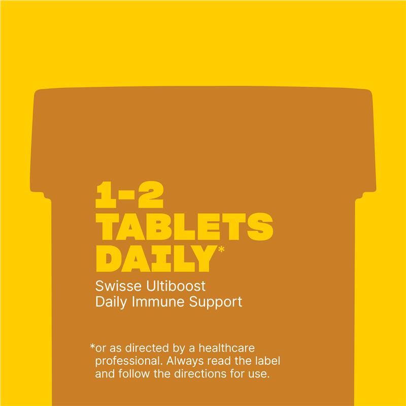 Swisse Ultiboost Immune Support 60 Tablets with Vitamin C & Zinc