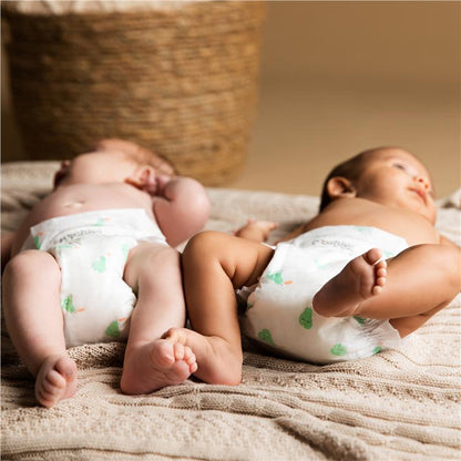 Tooshies Eco Nappies with Organic Bamboo Size 1 Newborn 3-5kg, 52 Pack - Soft & Hypoallergenic