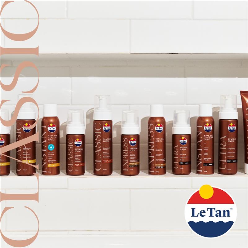 Le Tan Instant Wash Off Spray Ultra Dark 100g - Instant Bronzed Glow