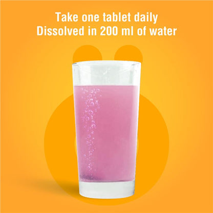 VÖOST Calcium + D3 Effervescent Tablets, 20 tablets, Bone Health Support