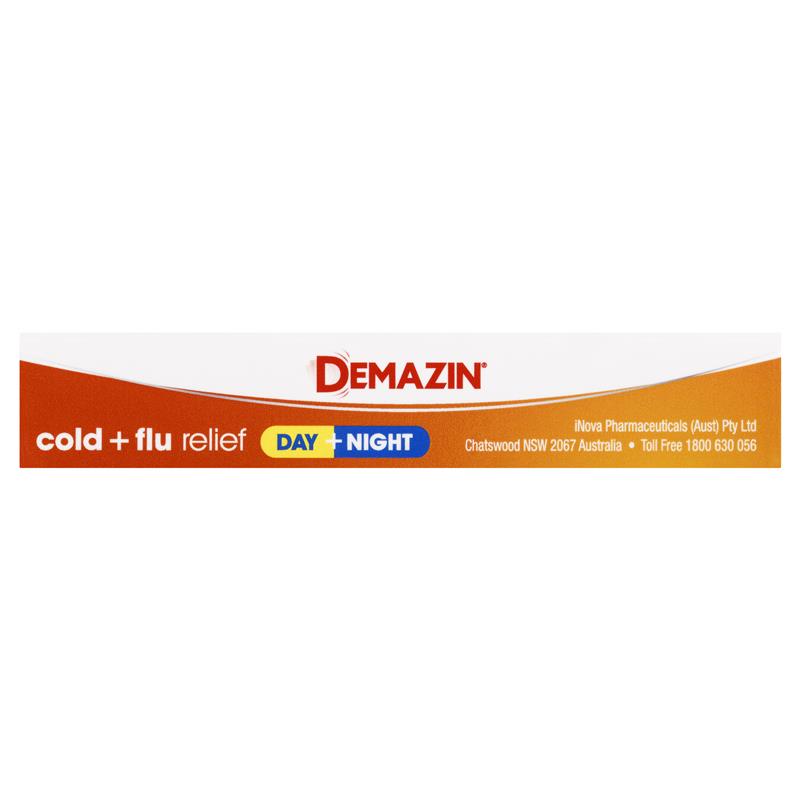 Demazin Cold & Flu Relief Day + Night - 24 Tablets - Auzzi Store