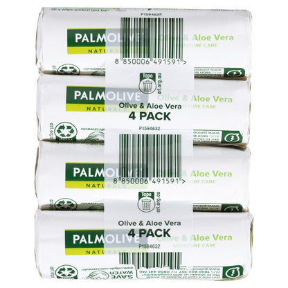 Palmolive Naturals Olive & Aloe Vera Moisture Care Bar Soap 4x90g